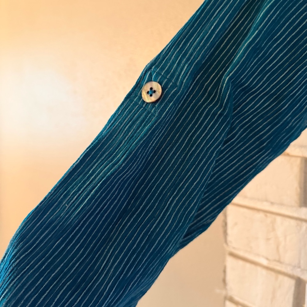 Soft Surroundings Vision In Velvet Cowl Tunic in Tapestry Teal - Picture 4 of 9